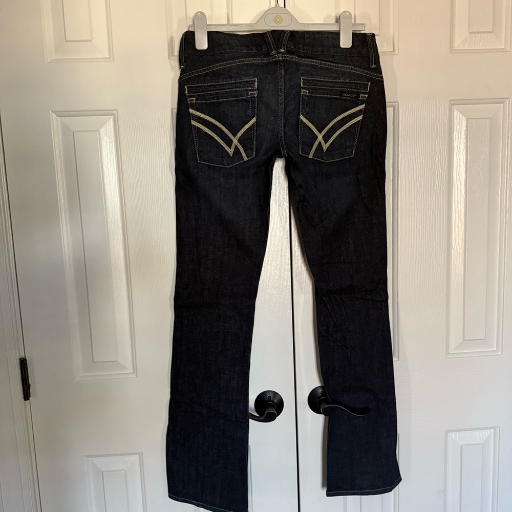 Vintage William Rast Low Rise Straight Dark Denim Jeans Size 28 - Picture 4 of 10